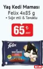 FELİX YAŞ KEDİ MAMASI 4X85 G fiyat ve kampanya bilgisi